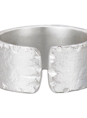 八方来财-999足银戒指男款纯银饰品手工定制朱砂道系男女送人礼物