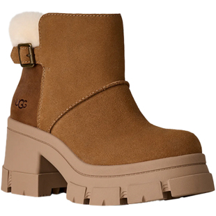 UGG女款秋冬Brooklyn Buckle厚底短靴保暖时尚扣带马丁靴1174490