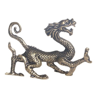 复古黄铜四大神兽桌面摆件