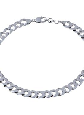 ins小众锁骨链刀片链925银银