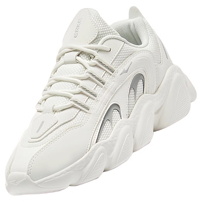 鸿星尔克女鞋新款厚底减震运动鞋