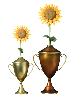 纯铜一举夺魁向日葵治愈情绪摆件