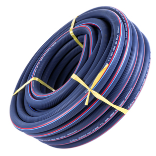 三胶两线条纹高压气管软管防冻防爆耐磨空压机气泵风炮氧气乙炔管