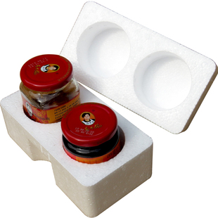 打包玻璃瓶发快递专用的防摔震碎圆形泡沫包装盒辣椒酱防撞套箱子