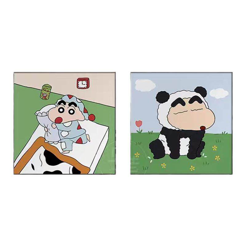 蜡笔小新卡通装饰画ins治愈系