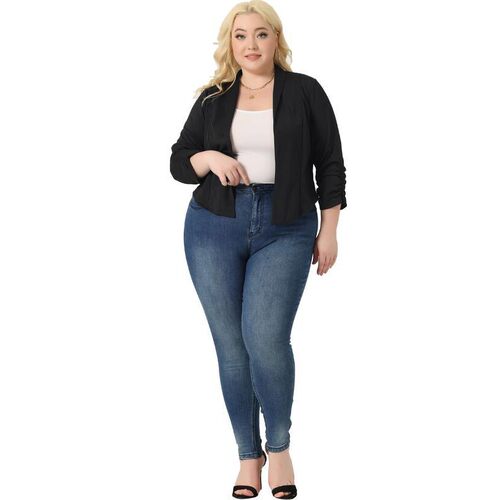 O 12293 Women's Plus Size Blazer 加大码西装 亚马逊欧美跨境外
