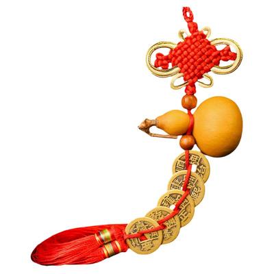 雕花葫芦文玩挂件烙画玄关铜钱