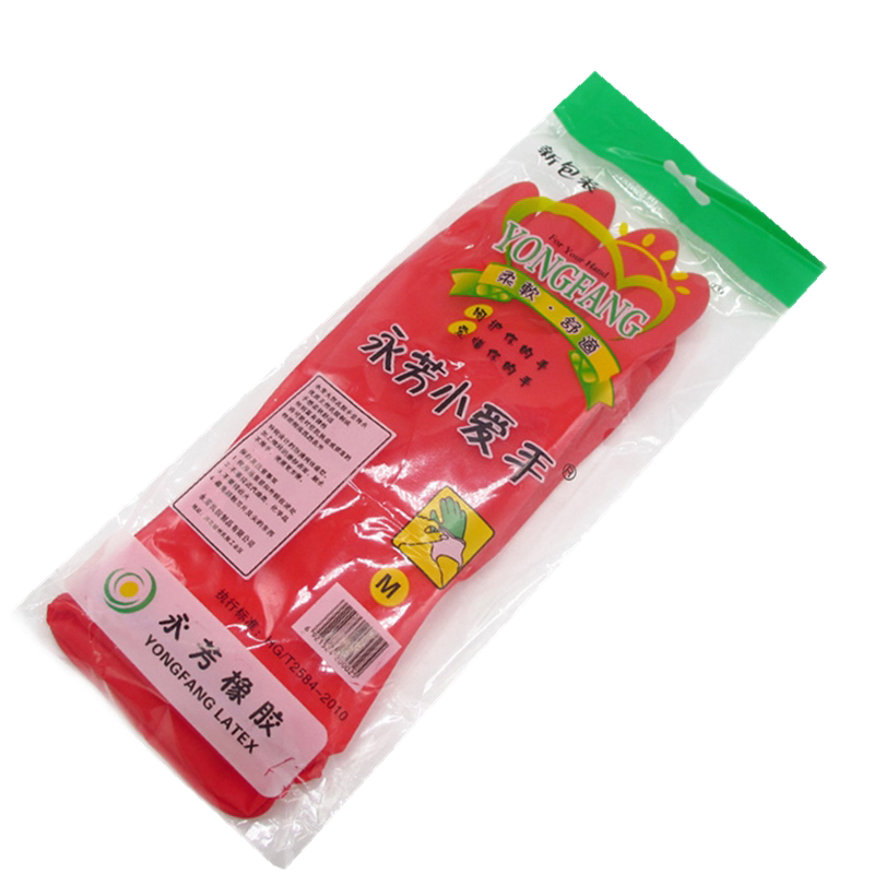 永芳小爱手女士贴手海豚红手套