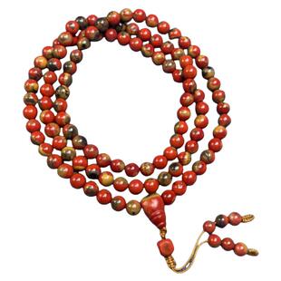 弄红记南红支持出凉山鉴定证书大山包黄皮包浆佛珠包浆手串佛珠