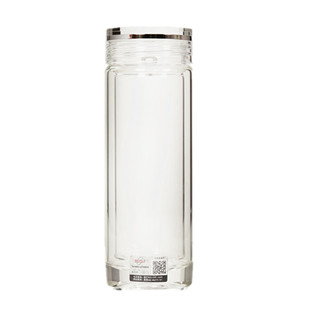 诺亚口杯隐形茶隔水晶玻璃杯商务保温杯便携车载水杯办公透明茶杯