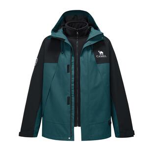 冲锋衣王俊凯同款骆驼蛟龙三合一秋冬男女户外三防登山服夹克外套