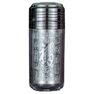 银水杯999纯银内胆 云南雪花银正品女士便携小银杯百福银杯茶杯