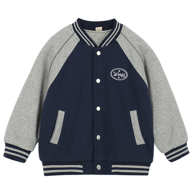 男童秋冬季两层棒球服中大童