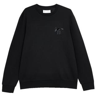 杰克琼斯男装新法斗狗刺绣贴布潮流基础百搭舒适圆领长袖卫衣秋冬