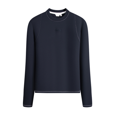 Navigare意大利小帆船2026春季新款修身长袖T恤女休闲圆领体恤衫