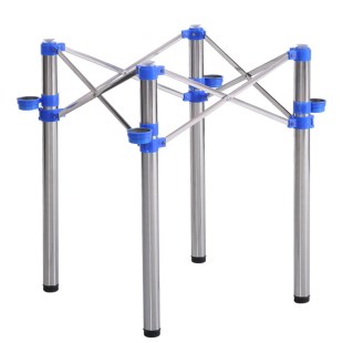 折叠桌架桌腿支架桌脚架金属桌架子不锈钢折叠麻将桌腿快餐桌子腿