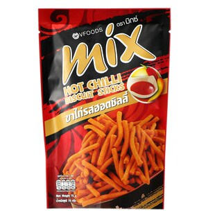 泰国进口VFOODS MIX脆脆条12包装香辣虾条特产薯条网红怀旧零食品