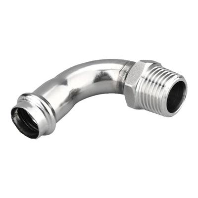 卡压配件外丝外螺纹90度弯头