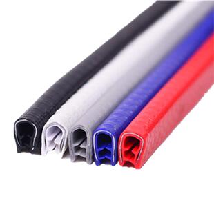 汽车门防撞密封条通用车门边防擦胶条免粘贴内置钢片装饰胶条配件