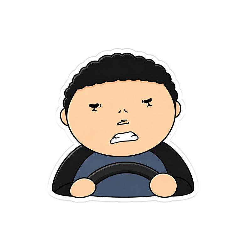 搞笑公路之王磁吸防水车贴