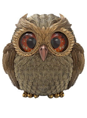 白昼猫头鹰青铜摆件可拆卸磁吸礼