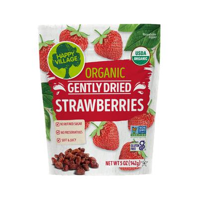 HappyVillage双有机天然草莓干