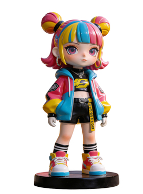 玻璃钢彩绘潮酷人物雕塑定制工厂