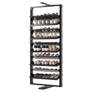 定制旋转鞋架360度多层鞋架铝合金翻斗架鞋柜五金柜内置旋转鞋架