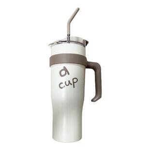 KKV天空云蓝系列保温杯牛奶瓶304不锈钢大容量运动便携学生吸管杯