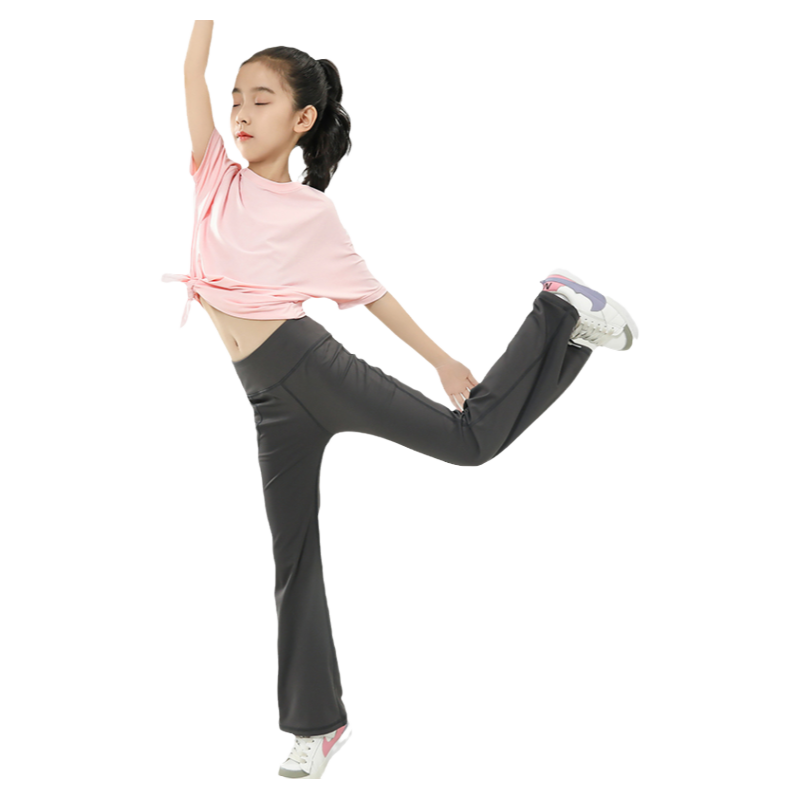 女童紧身微喇叭裤瑜伽长裤夏季