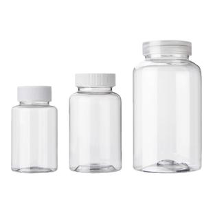 透明分装瓶大口塑料瓶60/100ml小样品空瓶粉末液体密封瓶带盖PET