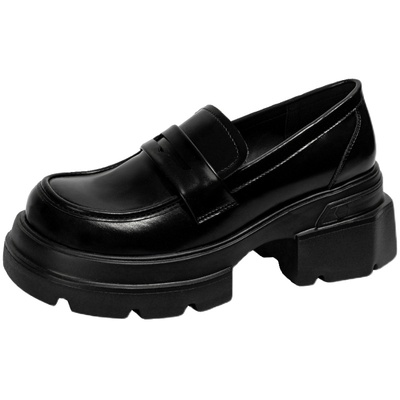 牛皮版【方巷大叔】厚底小皮鞋