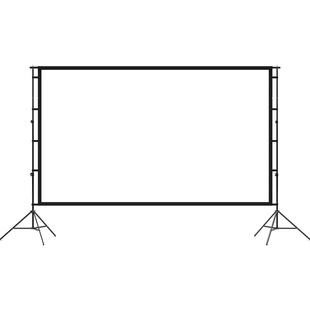 户外简易支架投影幕布老式电影布便携可折叠4K投影仪屏幕抗光露营
