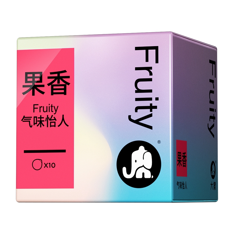 大象自由果香避孕套情趣安全套超薄裸入001官方旗舰店正品byt男用