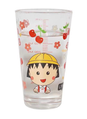日系樱桃小丸子ins风杯子可爱卡通少女心牛奶水杯创意耐热玻璃杯