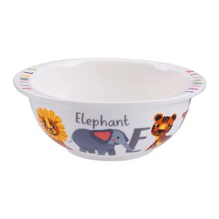 HOMIA可爱动物卡通釉下彩陶瓷儿童餐具套装宝宝专用吃饭碗碟盘子