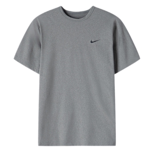茵特|NIKE耐克官方正品男子速干短袖灰色上衣夏季新款男士运动T恤