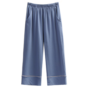 夏季冰瓷棉女士纯棉七分裤休闲运动瑜伽家居裤睡裤休闲舒适可外穿