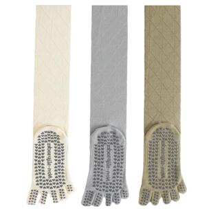 新款四季瑜伽袜防滑长筒专业五指袜中筒运动袜普拉提袜子女棉健身