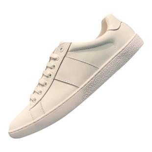 粉萨男鞋旗舰店高端奢侈品牌春秋板鞋男低帮真牛皮小白鞋男休闲鞋