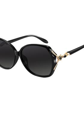 明月太阳眼镜女新款高级感超轻大框防紫外线遮阳墨镜驾驶镜D3062