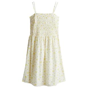 HM女装连衣裙春季吊带方领法式喇叭设计感碎花裙1275782