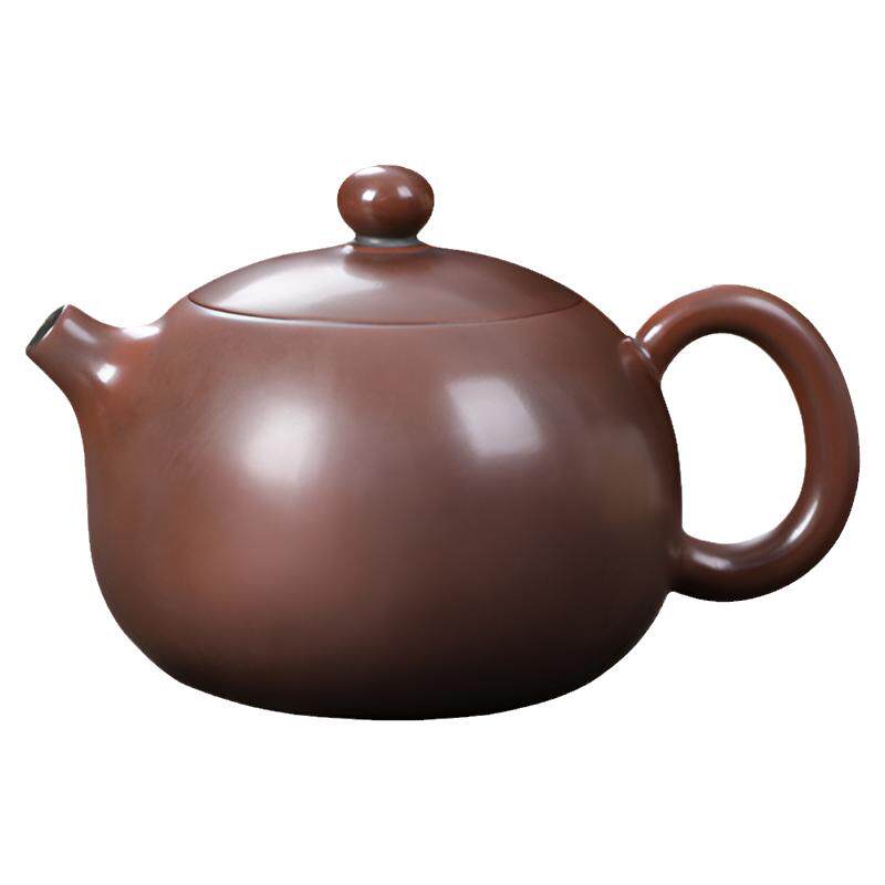 钦州坭兴陶全手工卡盖西施壶 古铜色260cc高端茶器 复古中式茶壶