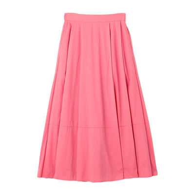 組曲可水洗・松紧腰温柔气质塔夫绸喇叭裙女士仙气伞日系轻奢