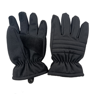 地勤冬手套空机械师黑色加厚防风滑雪快挂腰保暖检修户外戴棉手套