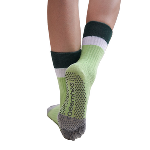 卡益专业五指瑜伽袜防滑女秋冬中长筒舞蹈普拉提袜子地板运动棉袜