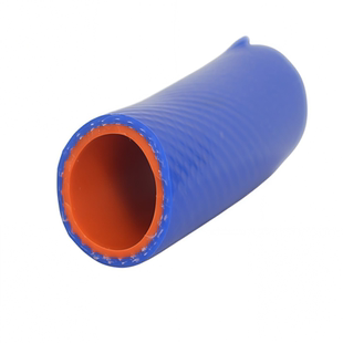 汽车硅胶管耐高温高压 真空软管水管蒸汽双层蓝色夹线编织暖风管