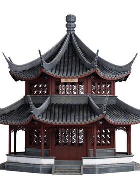 苏州拙政园天泉亭木质成品模型
