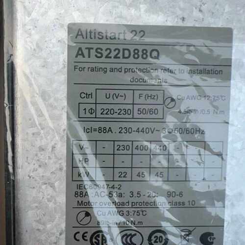 议价议价ATS22D88Q 45KW 施耐软启动器供应实物拍摄现货咨询议价