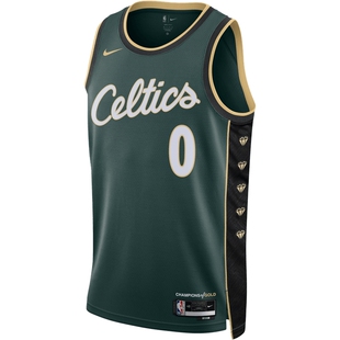 NBA官方正品Nike凯尔特人队塔图姆City Edition男子SW球衣篮球服